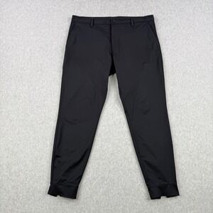 Rhone Joggers Mens 36x28 Black Commuter Ankle Zip Performance Stretch Polyester